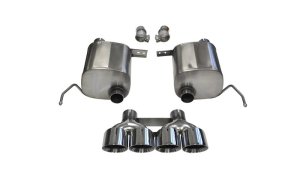Chevrolet Corvette Performance Exhaust - Dual Rear Exit - CORSA Performance - Valve-Back Sport - Polished - `14-`19